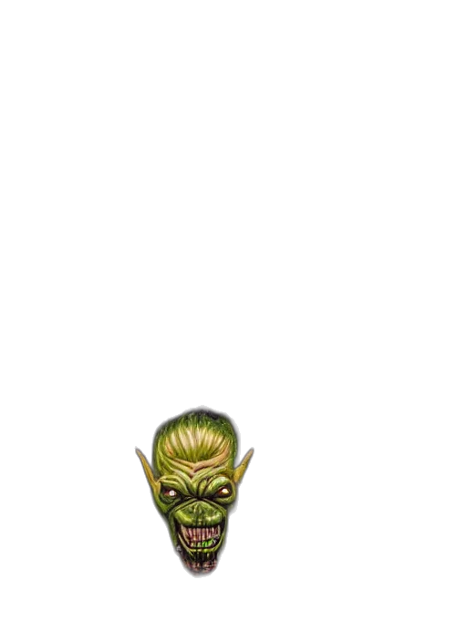 creature, mask, staff, face transparent PNG cut-out