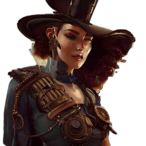 hat, staff, crown, face, concept art, fantasy art, photorealistic, comic book art transparent PNG cut-out