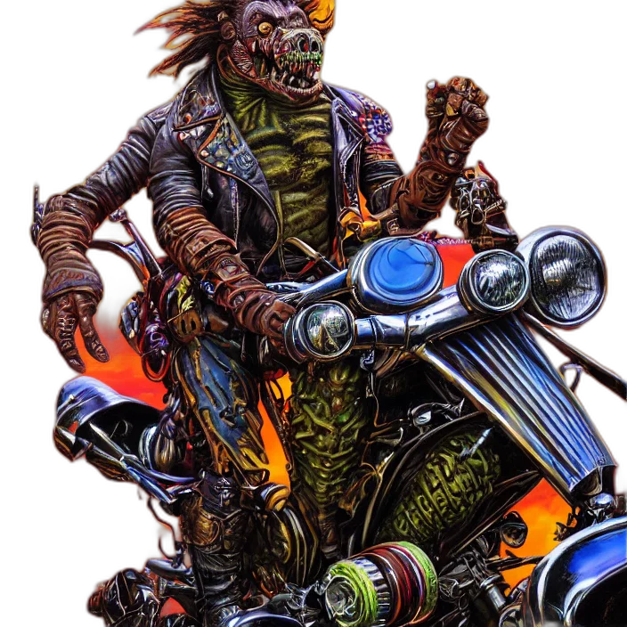 comic book art, concept art, fantasy art, cyberpunk transparent PNG cut-out