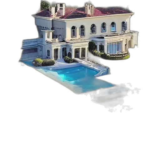 building, crown, umbrella, 3d render transparent PNG cut-out