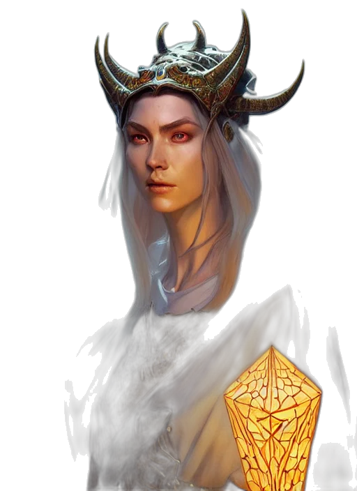 crown, face, staff, dragon, fantasy art, concept art, pixel art, photorealistic transparent PNG cut-out