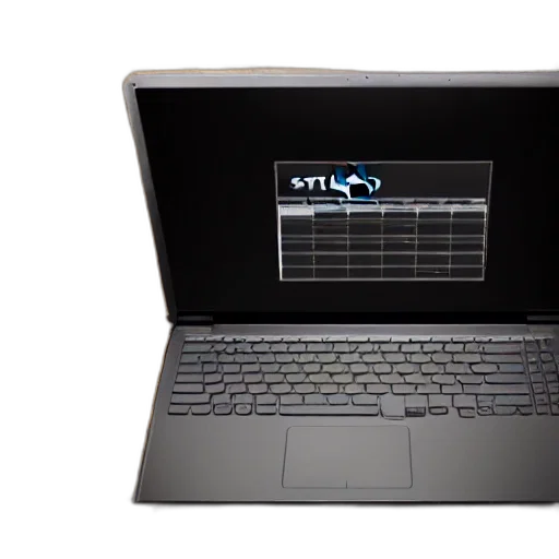 studio, photo, still, potato, laptop, made, lighting, overhead transparent PNG cut-out