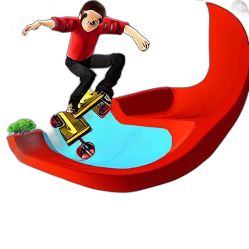 3d render, concept art, photorealistic, cartoon transparent PNG cut-out