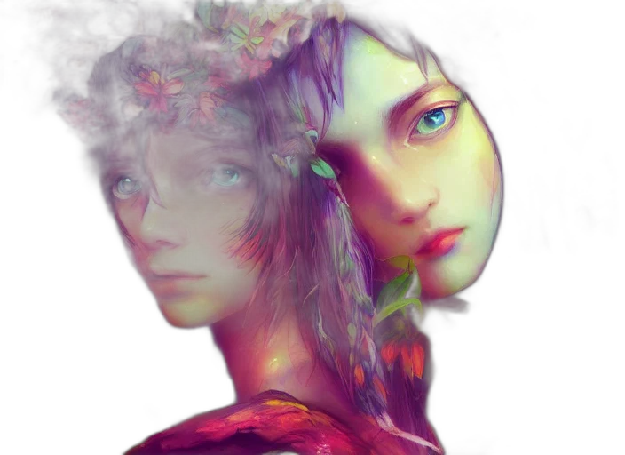 face, mask, robot, photorealistic, fantasy art, concept art, 3d render, outer space transparent PNG cut-out