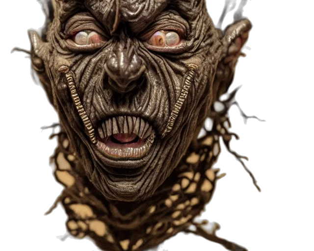 face, creature, mask, concept art transparent PNG cut-out
