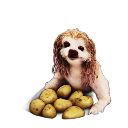 food, animal, photorealistic, watercolor, oil painting, concept art, potato, bath transparent PNG cut-out