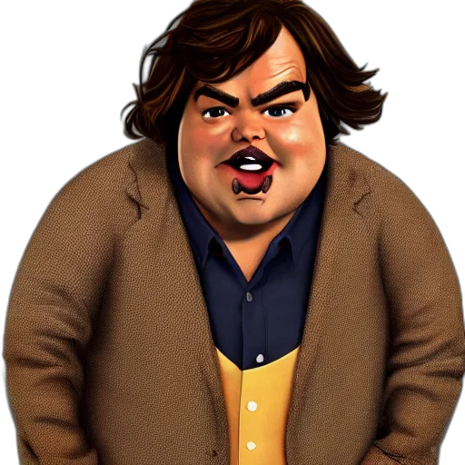 jacket, staff, face, cartoon, photorealistic, concept art, 3d render, jack transparent PNG cut-out