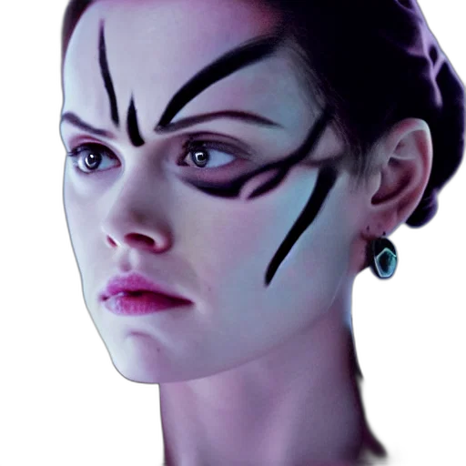face, mask, jewelry, photorealistic, concept art, fantasy art, cyberpunk, outer space transparent PNG cut-out