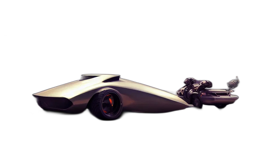 car, weapon, concept art, 3d render transparent PNG cut-out