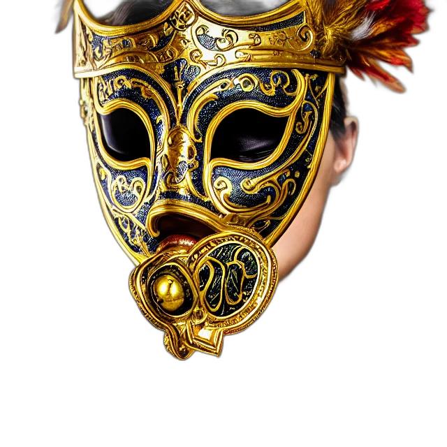 mask, face, crown, jewelry, photorealistic, 3d render, fantasy art, concept art transparent PNG cut-out