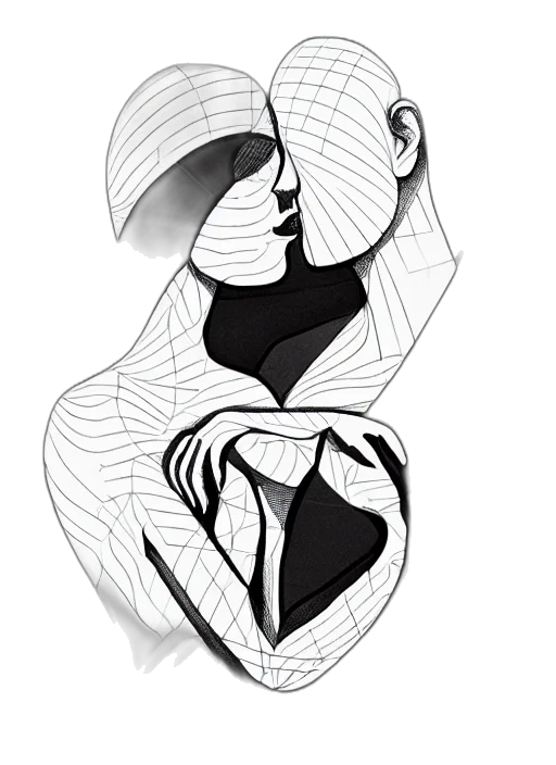 mask, jewelry, face, crown, cartoon, photorealistic, pencil sketch, concept art transparent PNG cut-out