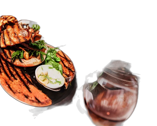 food, photorealistic, 3d render, concept art, oil painting, photography, grilled, spider transparent PNG cut-out