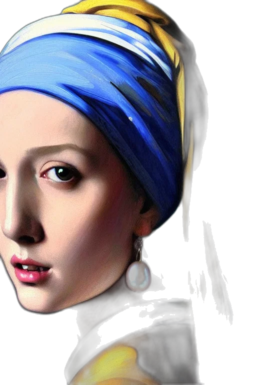 photorealistic, oil painting, fantasy art, 3d render transparent PNG cut-out