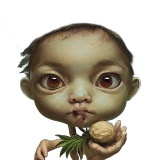 food, creature, face, animal transparent PNG cut-out