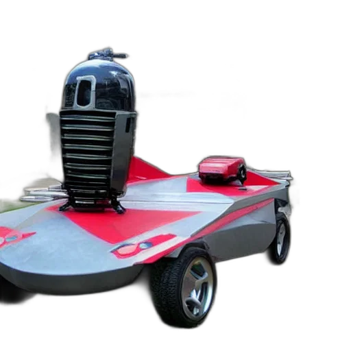 robot, car, weapon, 3d render, concept art, rockets, attached transparent PNG cut-out
