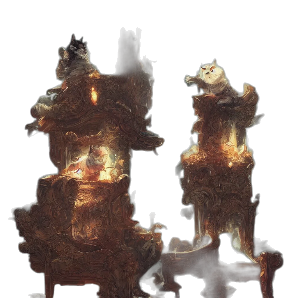 crown, furniture, mask, dragon transparent PNG cut-out