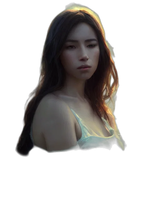 face, dress, hair, crown, photorealistic, oil painting, concept art, fantasy art transparent PNG cut-out
