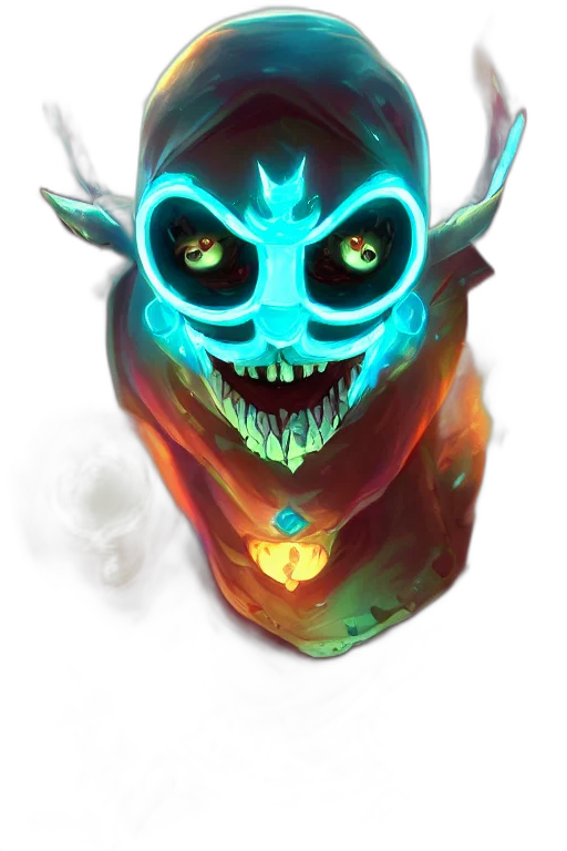 mask, face, staff, creature transparent PNG cut-out
