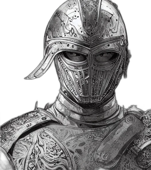 mask, sword, face, robot transparent PNG cut-out