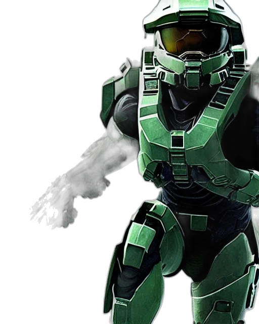 robot, weapon, 3d render, concept art, pixel art, green, film, still transparent PNG cut-out