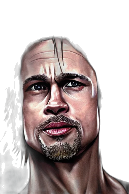 face, hair, photorealistic, comic book art transparent PNG cut-out