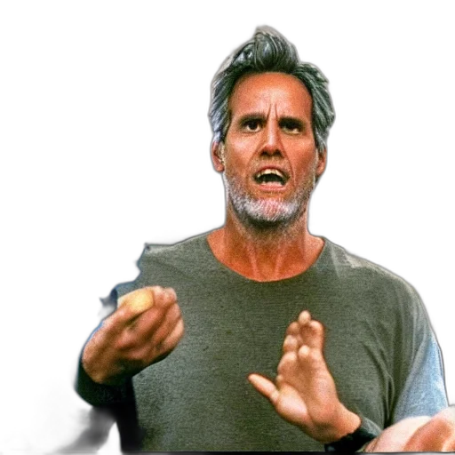 face, animal, hair, photorealistic, 3d render, fire, bruce, almighty transparent PNG cut-out