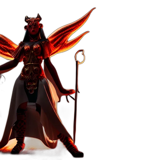 dragon, staff, concept art, fantasy art transparent PNG cut-out