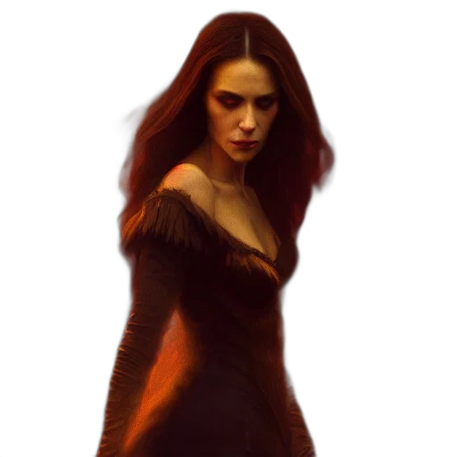 dress, face, hair, creature transparent PNG cut-out