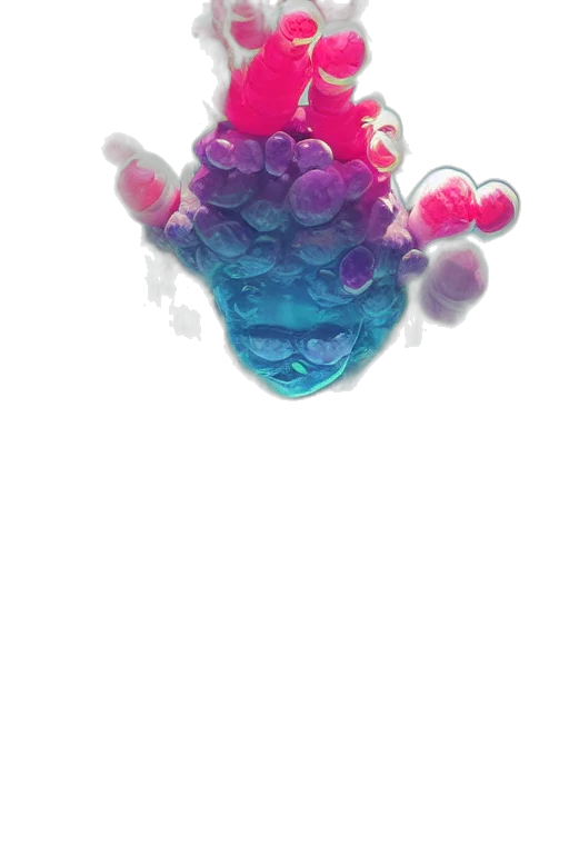 crown, jewelry, flower, hat, 3d render, concept art, pixel art, vaporwave transparent PNG cut-out