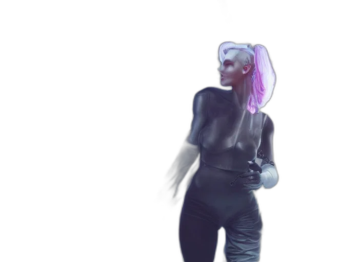jacket, dress, robot, creature transparent PNG cut-out