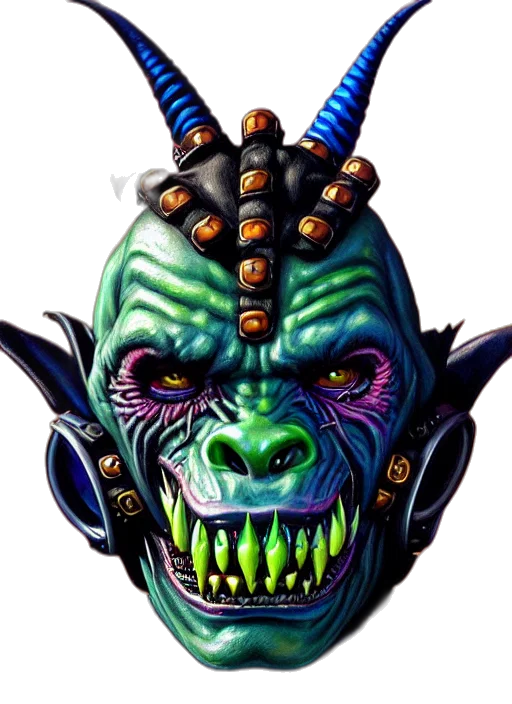 mask, face, staff, concept art, fantasy art, photorealistic, pixel art, portrait transparent PNG cut-out