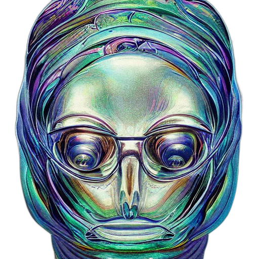 mask, face, robot, creature transparent PNG cut-out