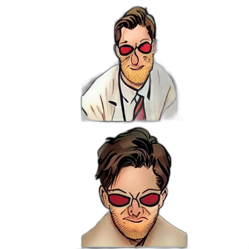 face, mask, comic book art, concept art, pixel art, cartoon, matt, murdock transparent PNG cut-out