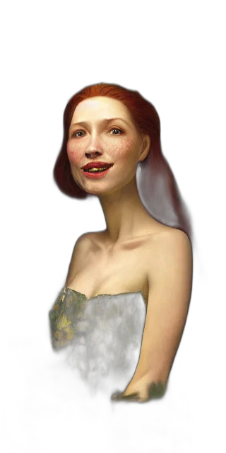 face, jewelry, dress, crown, photorealistic, fantasy art, concept art, 3d render transparent PNG cut-out