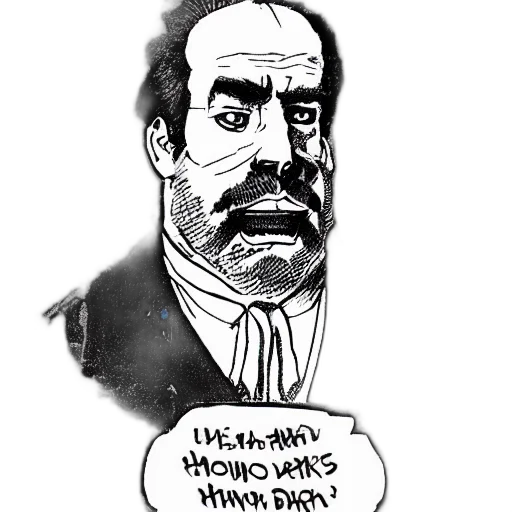 comic book art, cartoon, concept art, neckbeard transparent PNG cut-out
