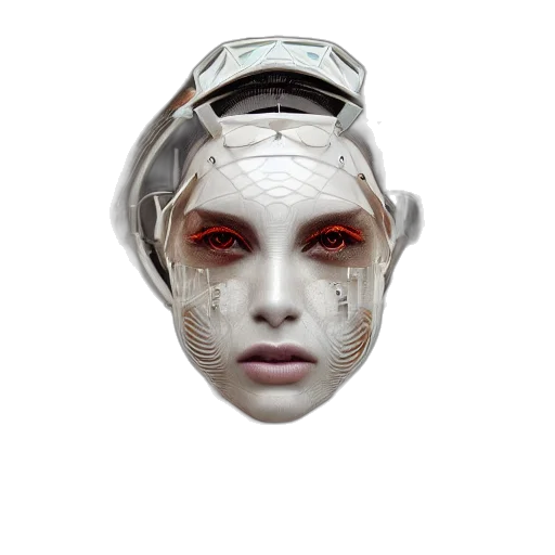 mask, face, robot, creature transparent PNG cut-out