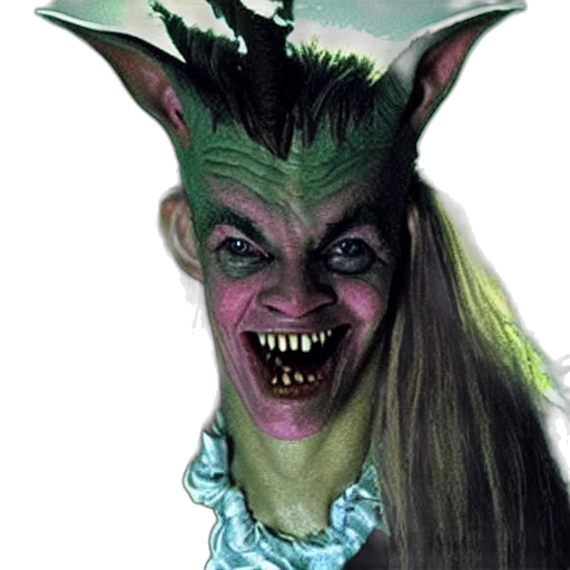 creature, face, mask, staff, photorealistic, concept art, fantasy art, goblin transparent PNG cut-out