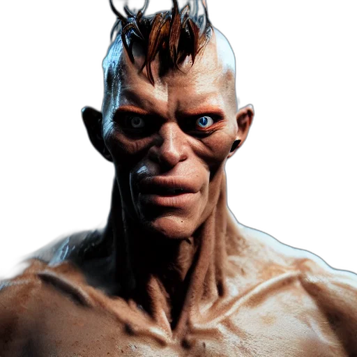 face, creature, mask, concept art transparent PNG cut-out