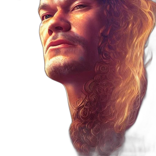 face, hair, photorealistic, fantasy art, oil painting, watercolor, axel, rose transparent PNG cut-out