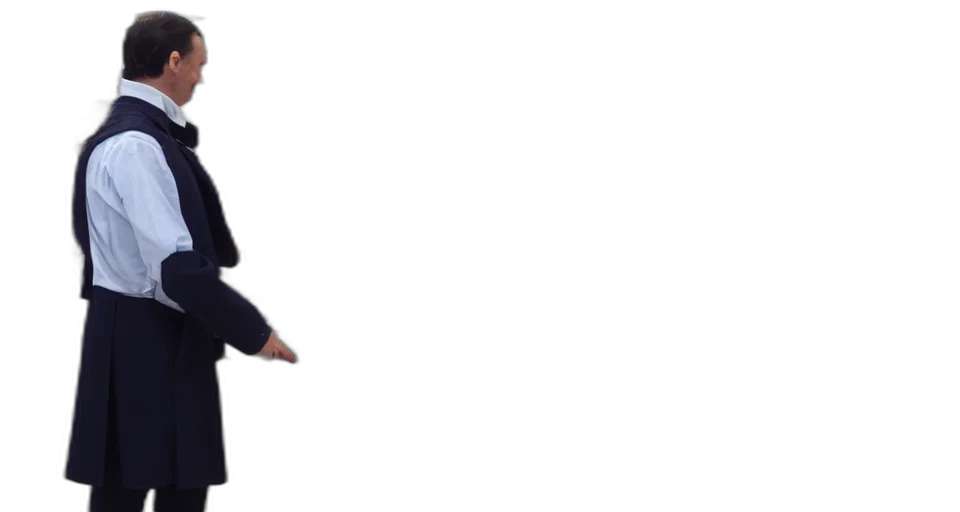 jacket, staff, umbrella, hat transparent PNG cut-out