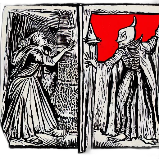 sword, comic book art, fire, forest, night, snow, red, painting transparent PNG cut-out