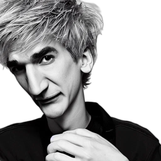 face, hair, xqc, big transparent PNG cut-out