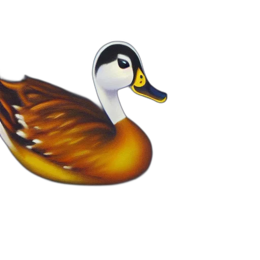 animal, 3d render, duck, prowl transparent PNG cut-out