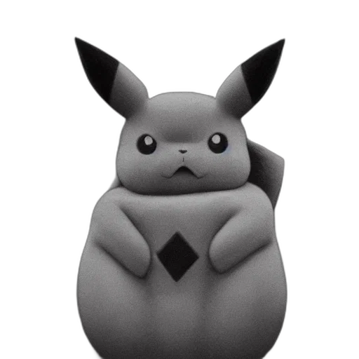 animal, creature, 3d render, concept art, pixel art, photorealistic, pikachu, zdzisław transparent PNG cut-out