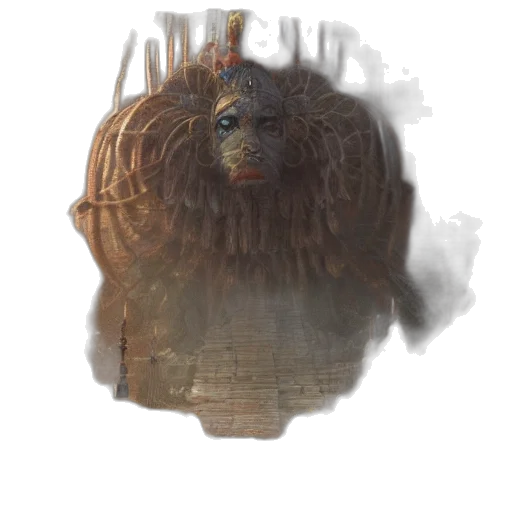mask, crown, face, creature transparent PNG cut-out