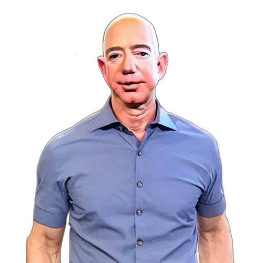 robot, face, staff, creature, photorealistic, cartoon, bezos, really transparent PNG cut-out