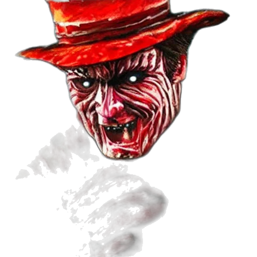 face, mask, creature, hat, concept art, photorealistic, comic book art, watercolor transparent PNG cut-out