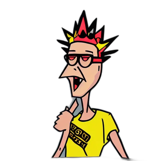 staff, crown, cartoon, comic book art, pixel art, 3d render, king, hill transparent PNG cut-out