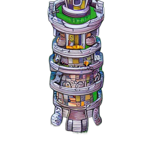 robot, jewelry, building, weapon, concept art, pixel art, 3d render, cyberpunk transparent PNG cut-out