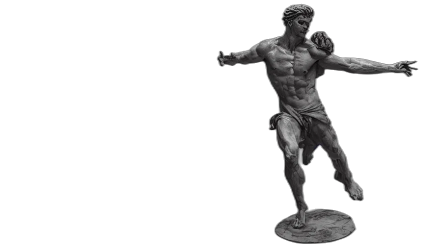 3d render, photorealistic, concept art, roman transparent PNG cut-out